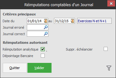 Exemple Reimputation Comptable Journal